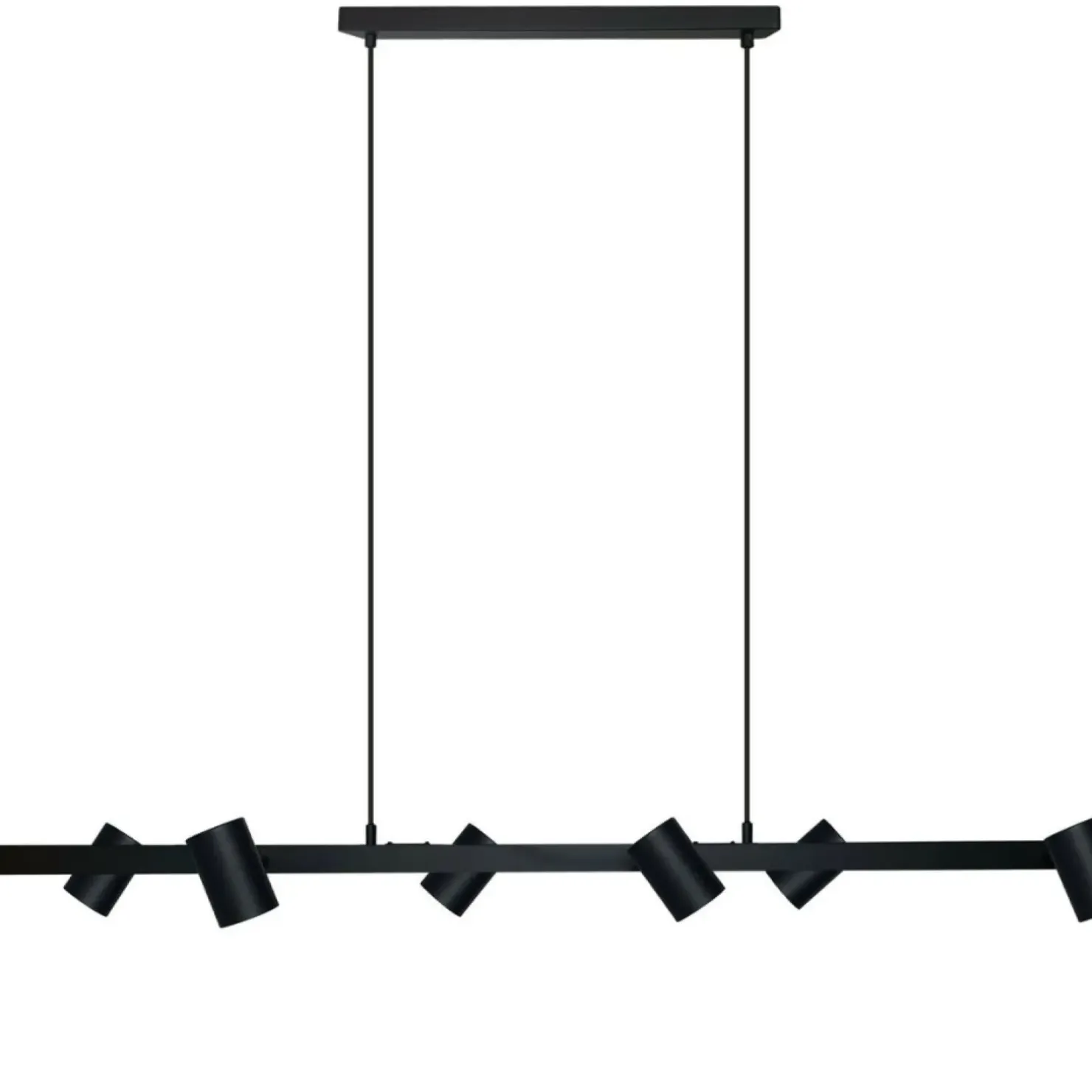 New Sklep Kaja Szeroka lampa do oświetlenia stołu lub baru LP-731/6L BK SNOW | Kaja