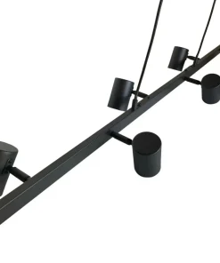 New Sklep Kaja Szeroka lampa do oświetlenia stołu lub baru LP-731/6L BK SNOW | Kaja