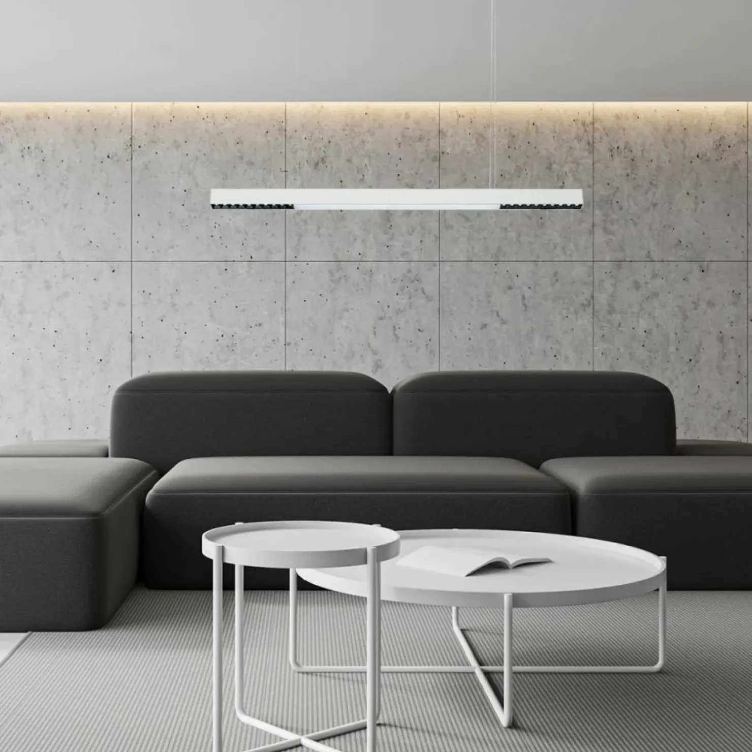 Hot Sklep Kaja Szeroka lampa LED nad stół 120cm LP-1301/1P L WH SMART CALI L | Kaja