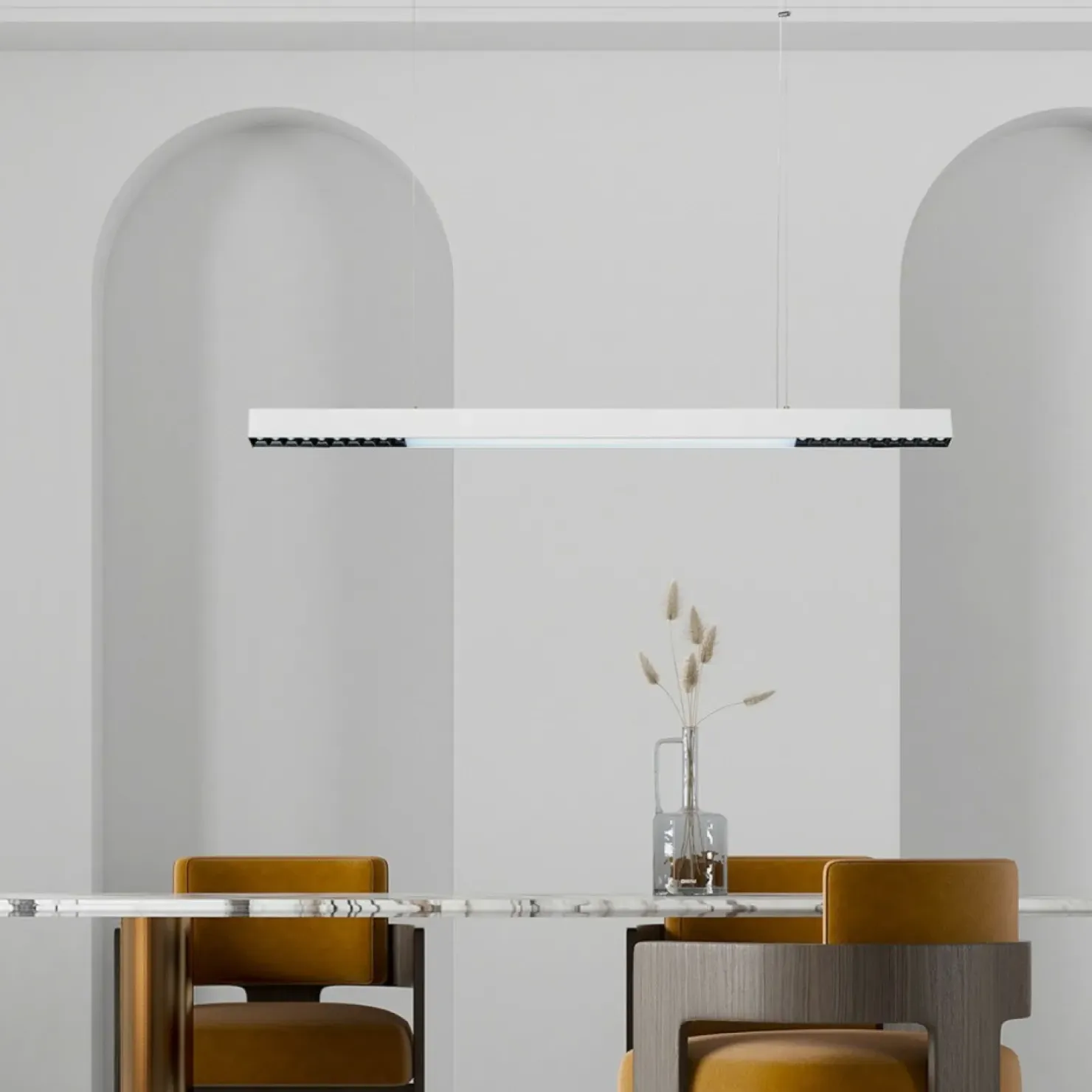 Hot Sklep Kaja Szeroka lampa LED nad stół 120cm LP-1301/1P L WH SMART CALI L | Kaja
