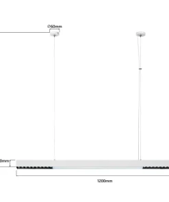 Hot Sklep Kaja Szeroka lampa LED nad stół 120cm LP-1301/1P L WH SMART CALI L | Kaja