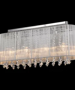 Szeroka lampa sufitowa glamour MXM1870-4 WH ISLA | Kaja Oświetlenie*Sklep Kaja Online