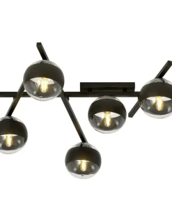 Store Sklep Kaja Szeroka lampa sufitowa z pięcioma kloszami 1105/5 SMART | Kaja