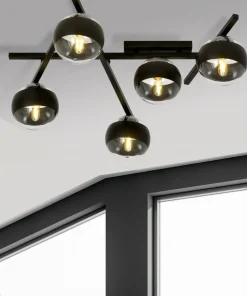 Store Sklep Kaja Szeroka lampa sufitowa z pięcioma kloszami 1105/5 SMART | Kaja