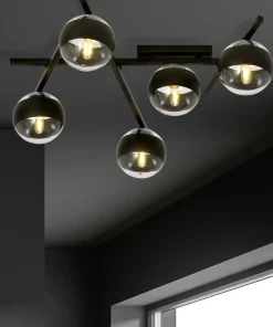 Store Sklep Kaja Szeroka lampa sufitowa z pięcioma kloszami 1105/5 SMART | Kaja