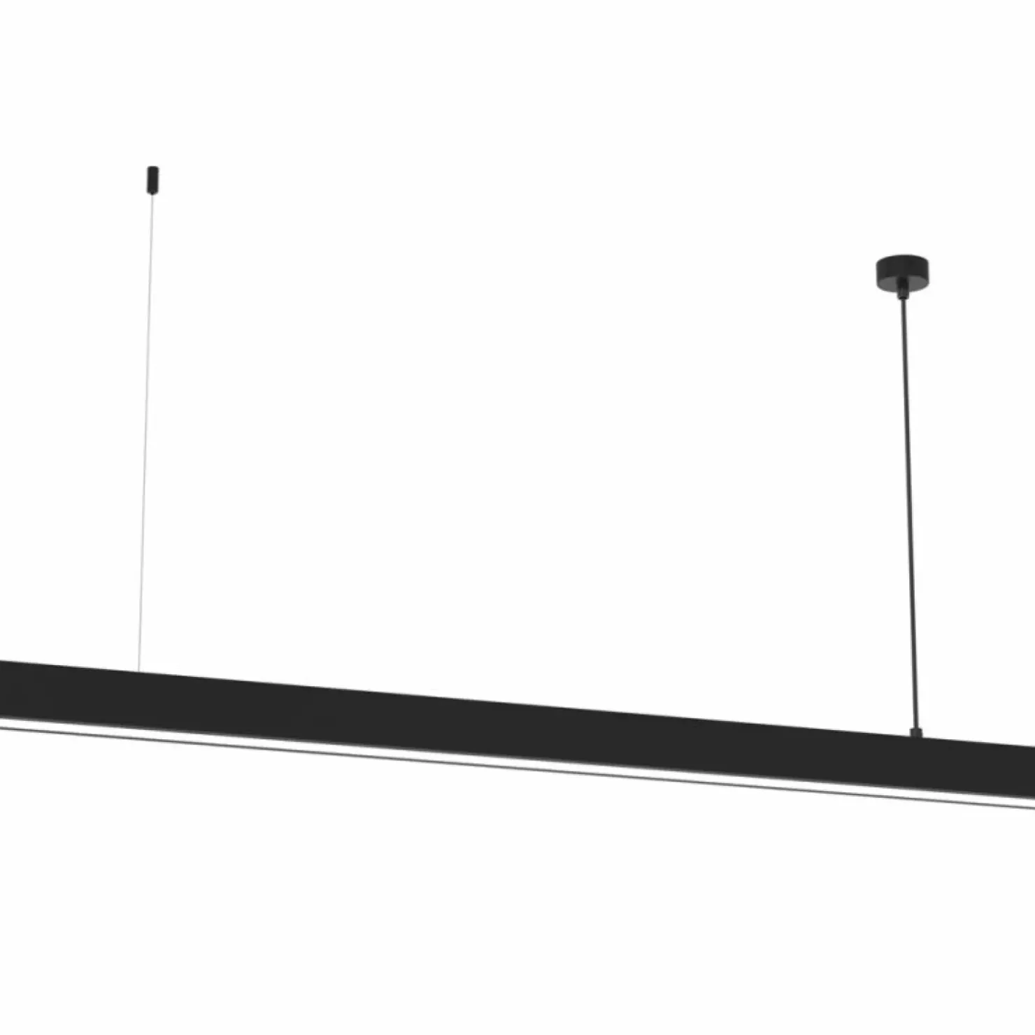Discount Sklep Kaja Szeroka lampa wisząca do biura i salonu 124cm MLP8912 LUNGO | Kaja