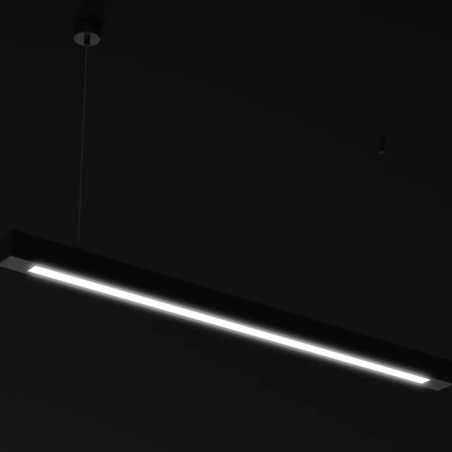 Discount Sklep Kaja Szeroka lampa wisząca do biura i salonu 124cm MLP8912 LUNGO | Kaja