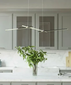 Shop Sklep Kaja Szeroka lampa wisząca do salonu A0021-330 THASOS | Kaja Oświetlenie chrom