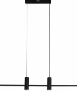 Shop Sklep Kaja Szeroka lampa wisząca LED nad stół, z pilotem AZ5447 GERARDO | Kaja czarnypiaskowany