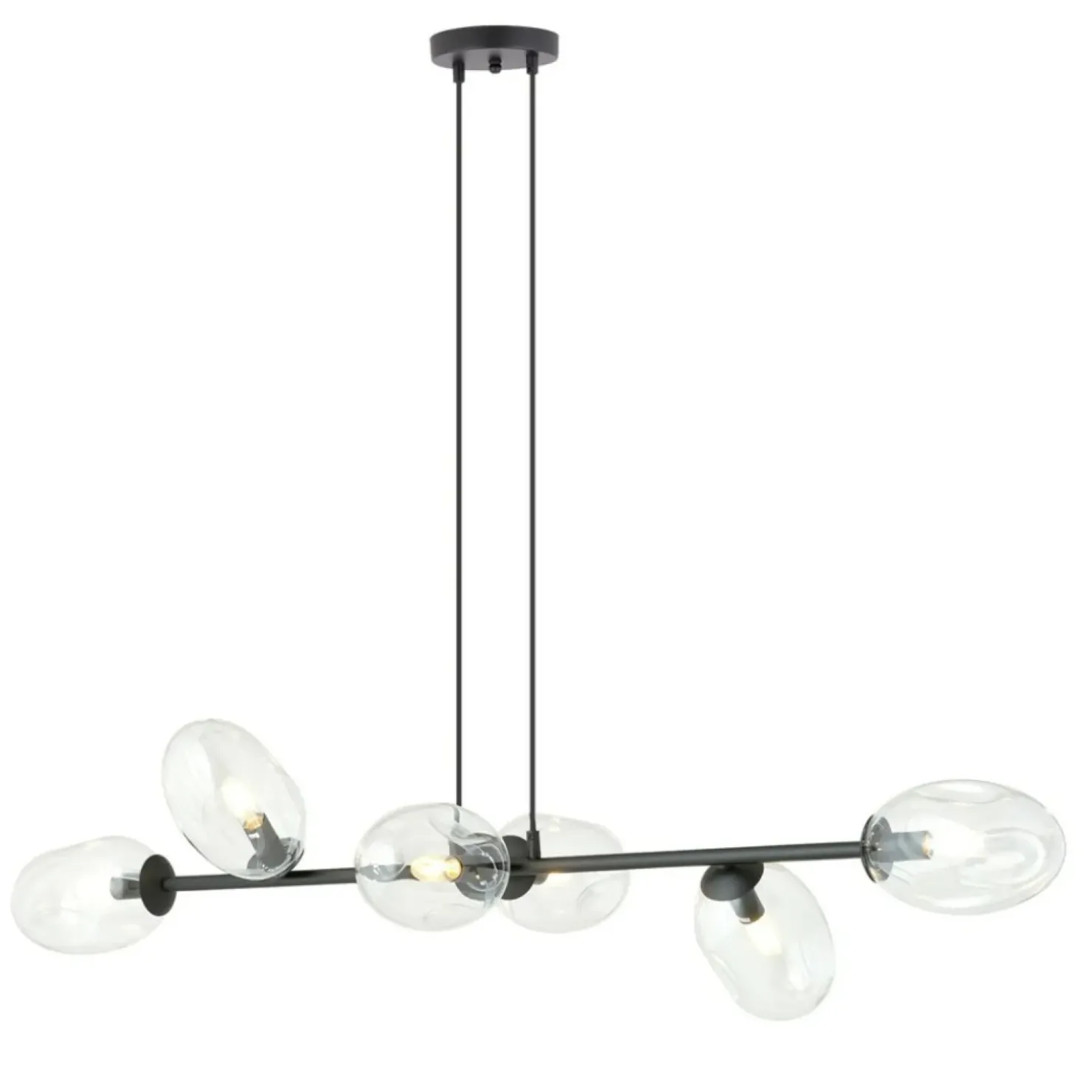 Shop Sklep Kaja Szeroka lampa wisząca na regulowanych zwisach 1262/6 z serii PANDORA