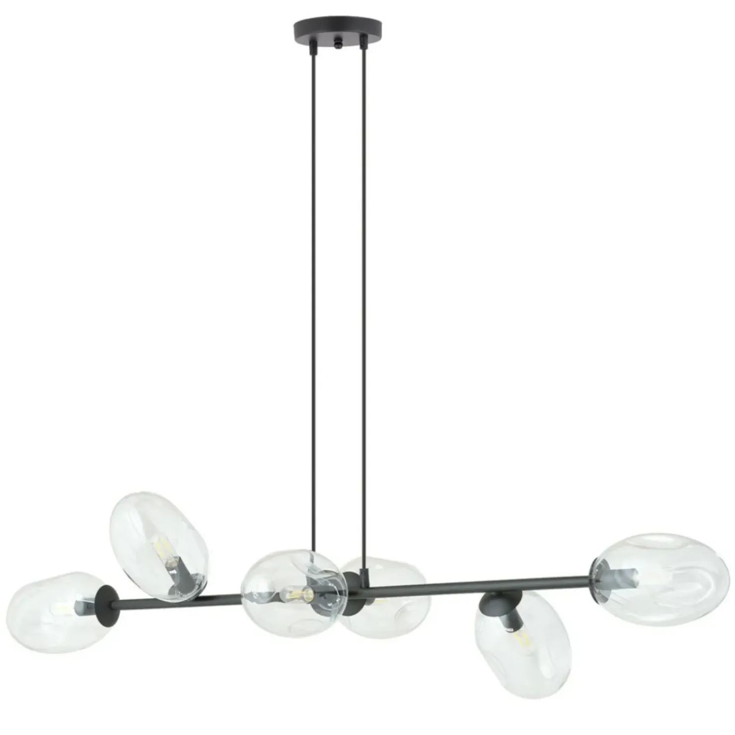 Shop Sklep Kaja Szeroka lampa wisząca na regulowanych zwisach 1262/6 z serii PANDORA