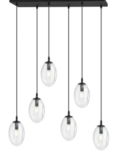 Fashion Sklep Kaja Szeroka lampa wisząca nad stół w salonie 1265/6 z serii ASTRAL | Kaja