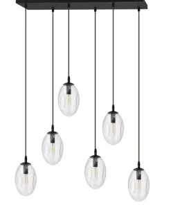 Fashion Sklep Kaja Szeroka lampa wisząca nad stół w salonie 1265/6 z serii ASTRAL | Kaja