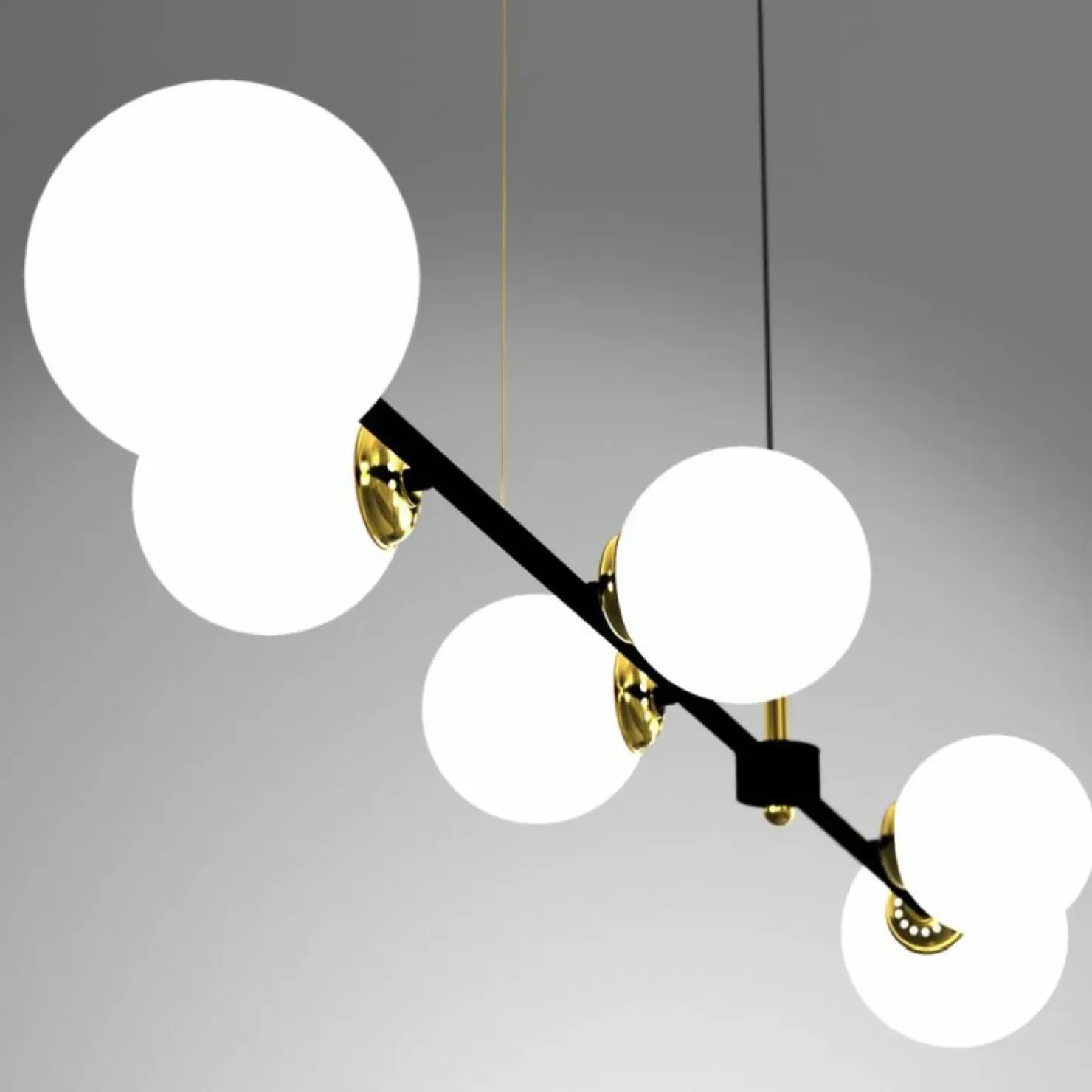 Online Sklep Kaja Szeroka lampa wisząca nad stół w salonie MLP7846 POP | Kaja