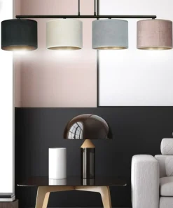 Shop Sklep Kaja Szeroka lampa wisząca z kolorowymi abażurami 1055/4 HILDE | Kaja
