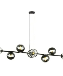 Fashion Sklep Kaja Szeroka lampa wisząca z małymi kloszami 1229/8 ROSSI | Kaja