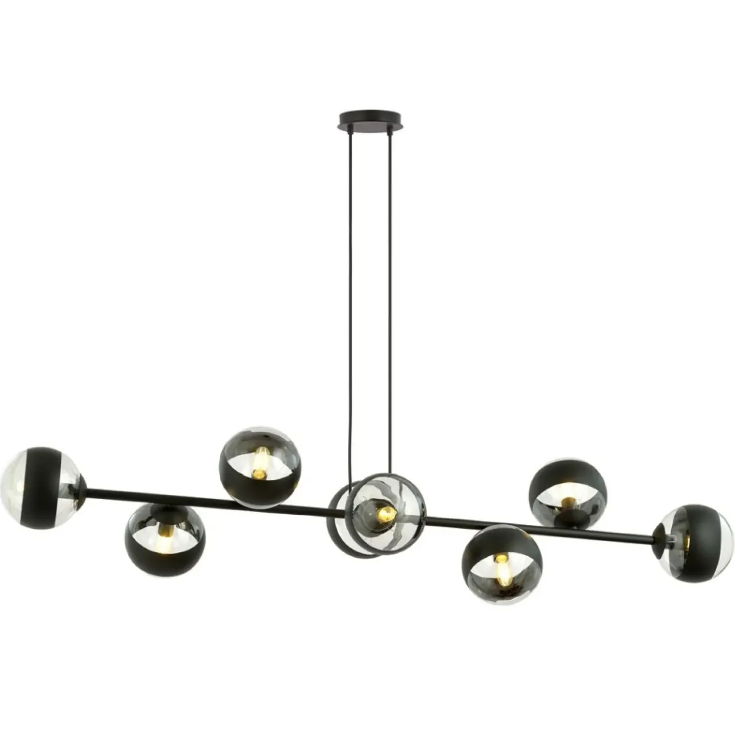 Fashion Sklep Kaja Szeroka lampa wisząca z małymi kloszami 1229/8 ROSSI | Kaja