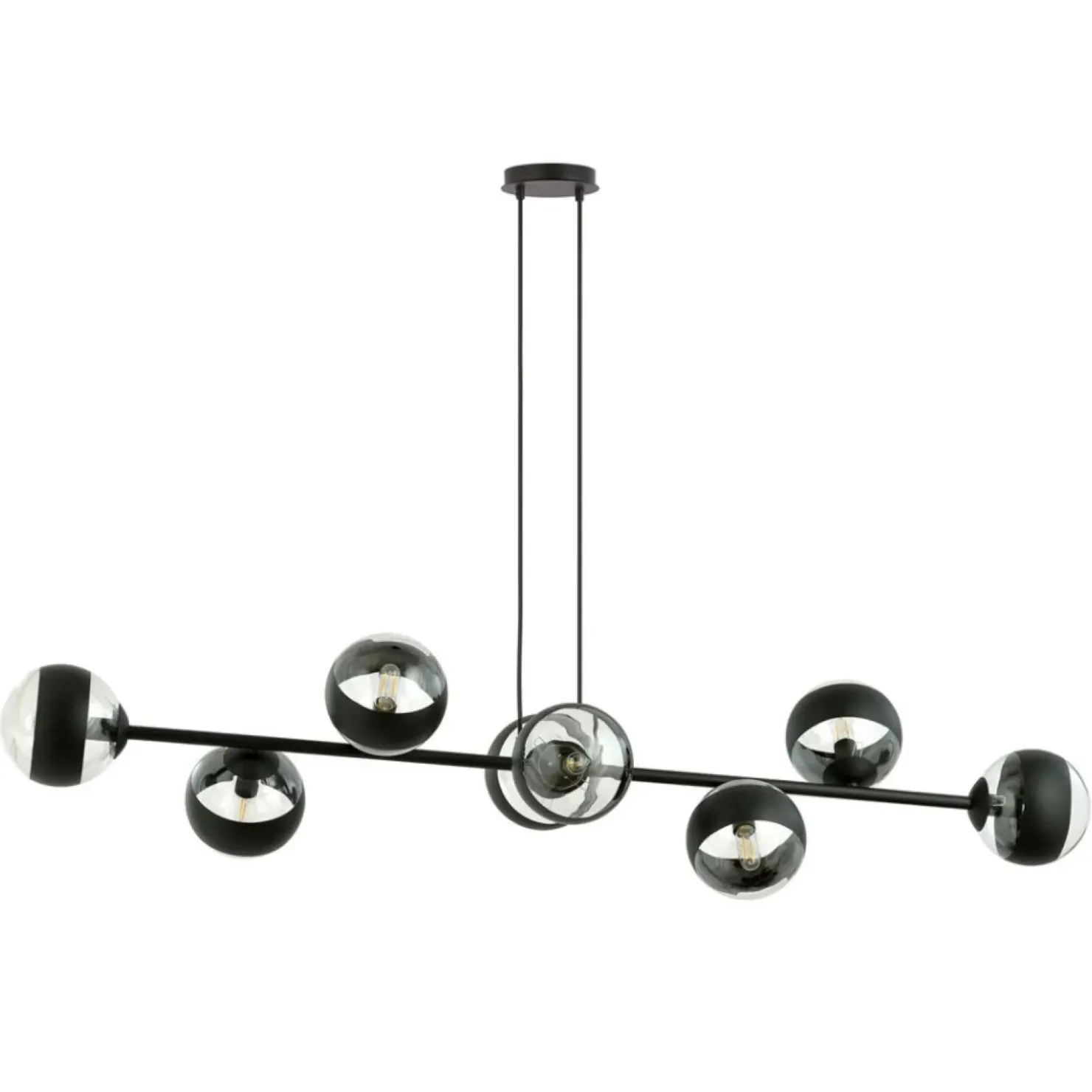 Fashion Sklep Kaja Szeroka lampa wisząca z małymi kloszami 1229/8 ROSSI | Kaja