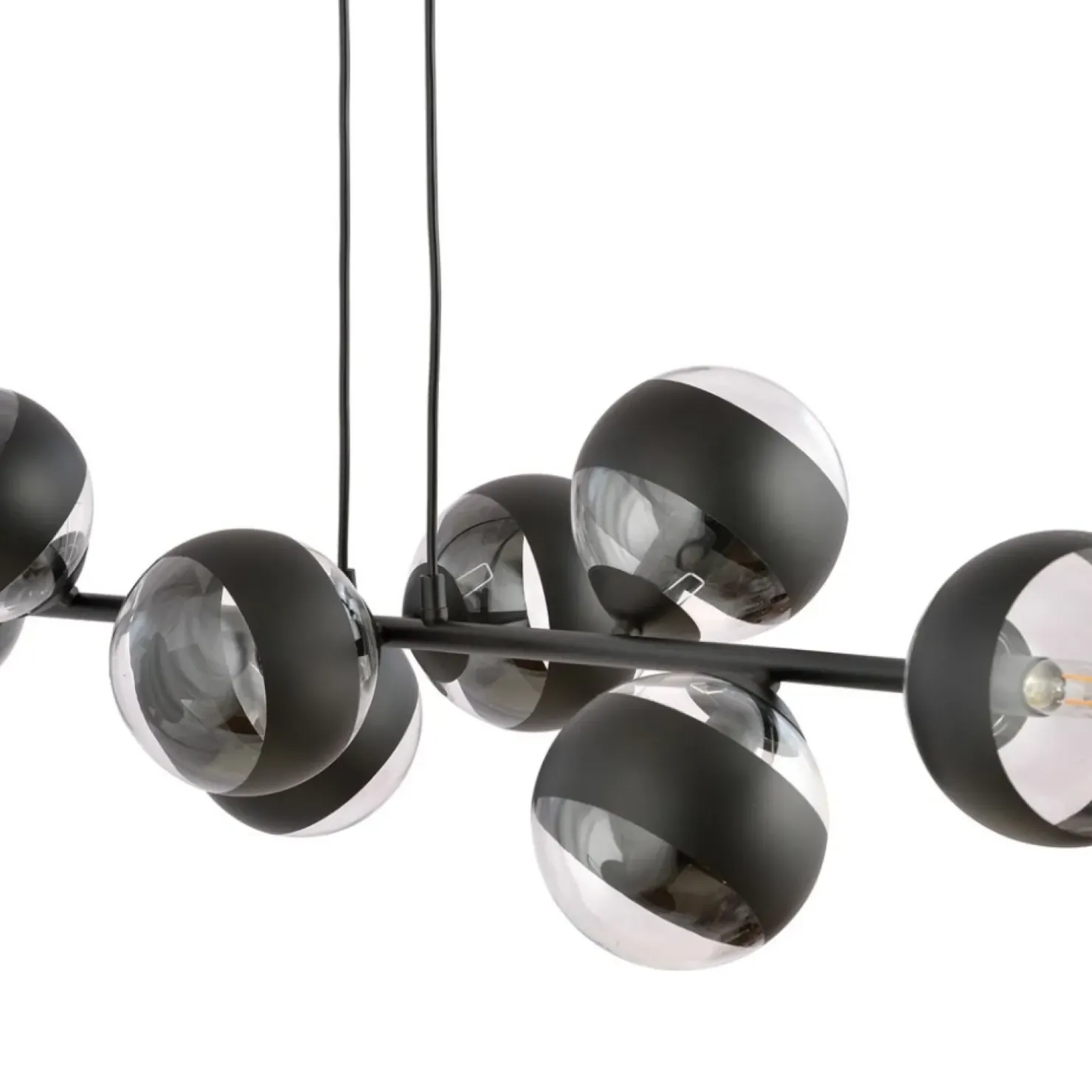 Fashion Sklep Kaja Szeroka lampa wisząca z małymi kloszami 1229/8 ROSSI | Kaja