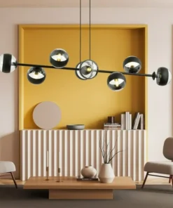 Fashion Sklep Kaja Szeroka lampa wisząca z małymi kloszami 1229/8 ROSSI | Kaja