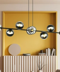 Fashion Sklep Kaja Szeroka lampa wisząca z małymi kloszami 1229/8 ROSSI | Kaja