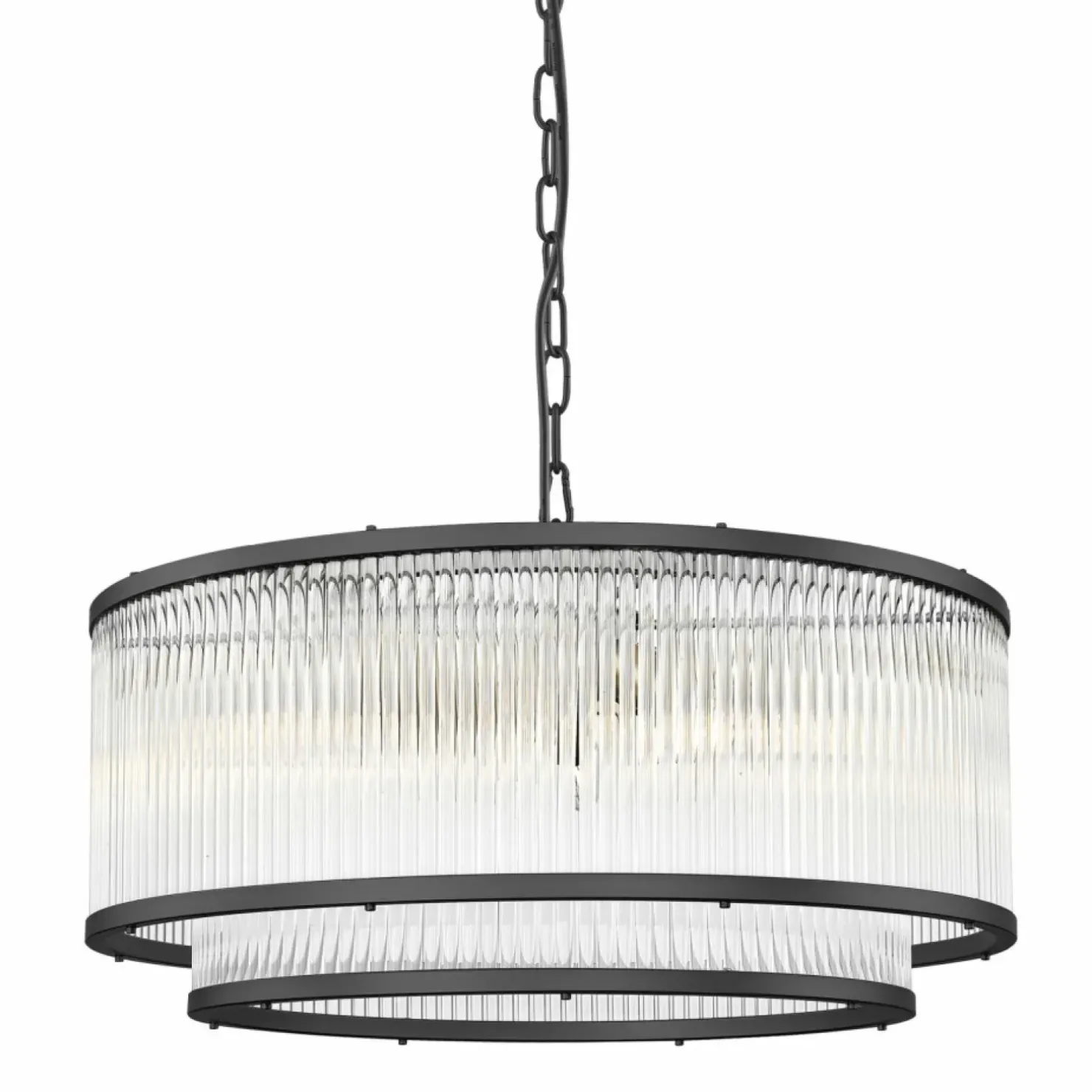Store Sklep Kaja Szeroka lampa wisząca z podwójnym kloszem P0528-06H-P7AC SERGIO | Kaja