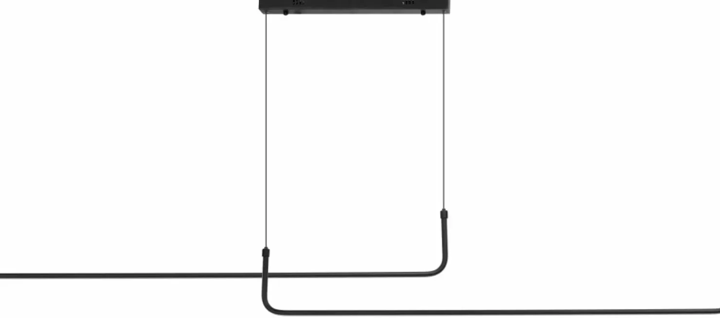 Best Sale Sklep Kaja Szeroka, ledowa lampa wisząca z pilotem w zestawie AZ5446 MARIO | Kaja czarnypiaskowany