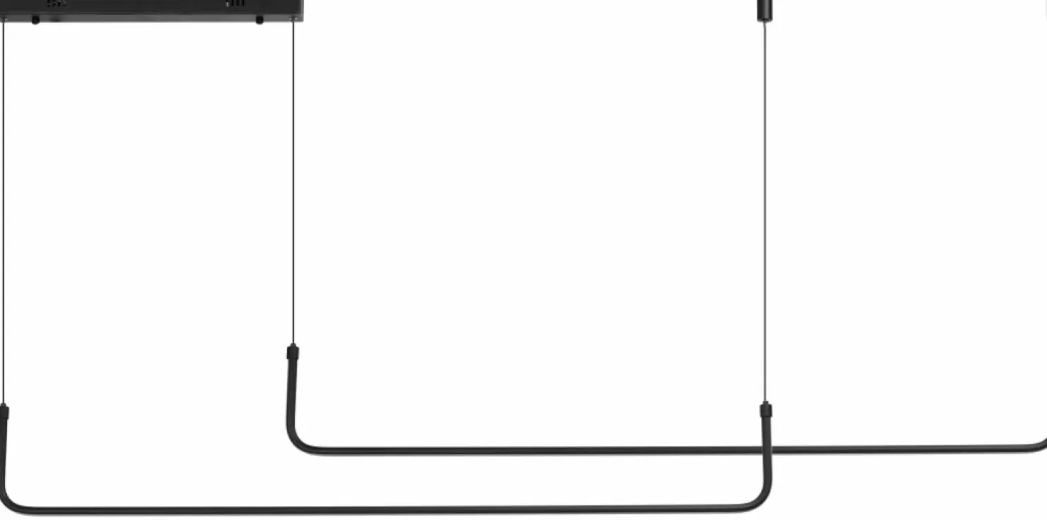Best Sale Sklep Kaja Szeroka, ledowa lampa wisząca z pilotem w zestawie AZ5446 MARIO | Kaja czarnypiaskowany