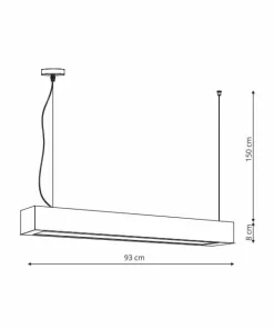 Shop Sklep Kaja Szeroka listwa wisząca LP-7001/1P 20 BK-93 24/4 IBROS | Kaja