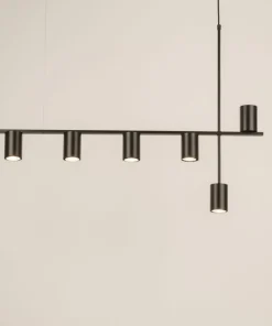 Outlet Sklep Kaja Szeroka, loftowa lampa wisząca do jadalni SIG 33695 VENDO | Kaja czarny