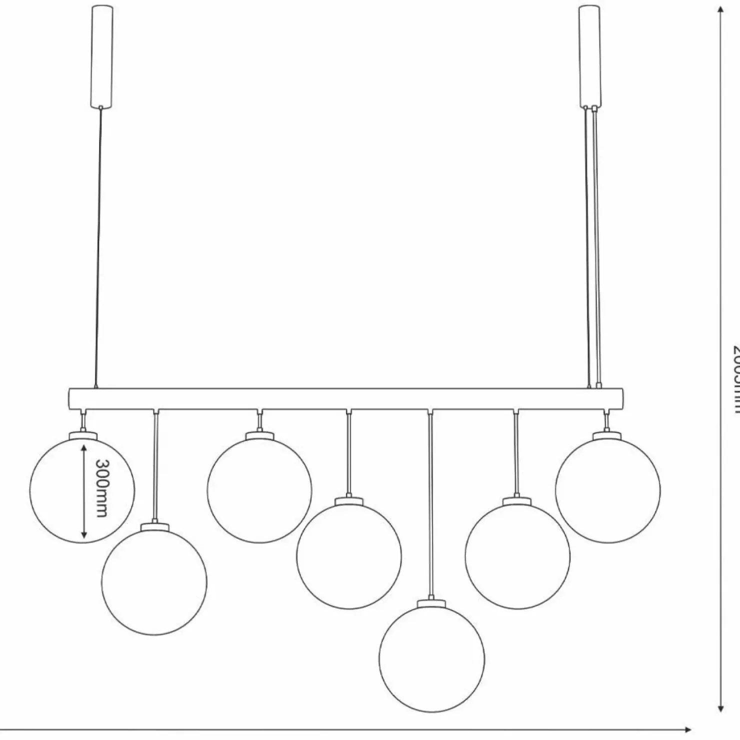 Shop Sklep Kaja Szeroka, ozdobna lampa wisząca z kloszami ANT 9144 IO | Kaja