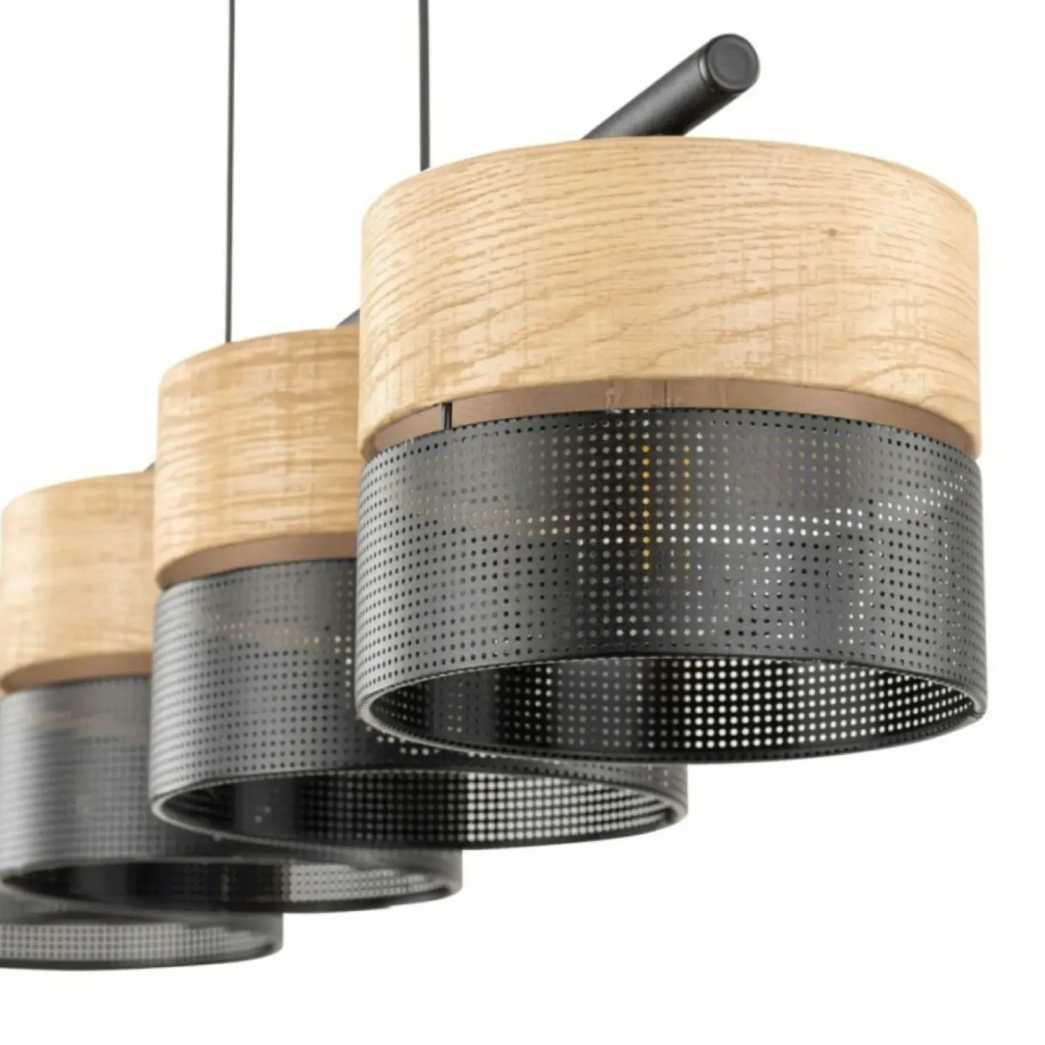 Szeroka, rustykalna lampa nad stół w jadalni TK 4802 z serii NICOL*Sklep Kaja New