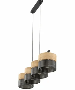 Szeroka, rustykalna lampa nad stół w jadalni TK 4802 z serii NICOL*Sklep Kaja New