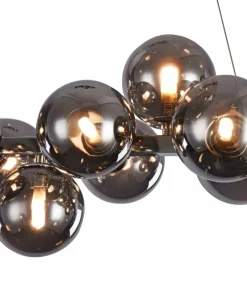 Hot Sklep Kaja Szeroka, srebrna lampa wisząca MOD547PL-25CH DALLAS | Kaja Oświetlenie chrom