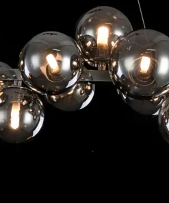Hot Sklep Kaja Szeroka, srebrna lampa wisząca MOD547PL-25CH DALLAS | Kaja Oświetlenie chrom
