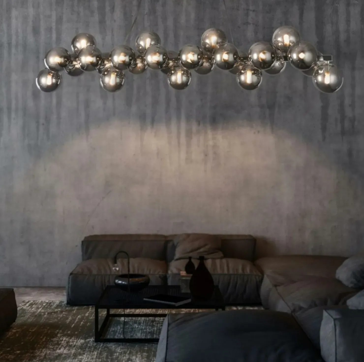 Hot Sklep Kaja Szeroka, srebrna lampa wisząca MOD547PL-25CH DALLAS | Kaja Oświetlenie chrom