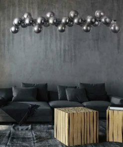 Hot Sklep Kaja Szeroka, srebrna lampa wisząca MOD547PL-25CH DALLAS | Kaja Oświetlenie chrom