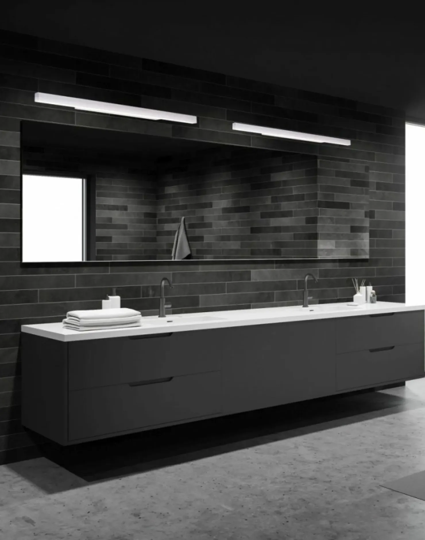 Szeroki kinkiet LED do łazienki 113cm MX W0265 LINEAR | Kaja*Sklep Kaja Outlet