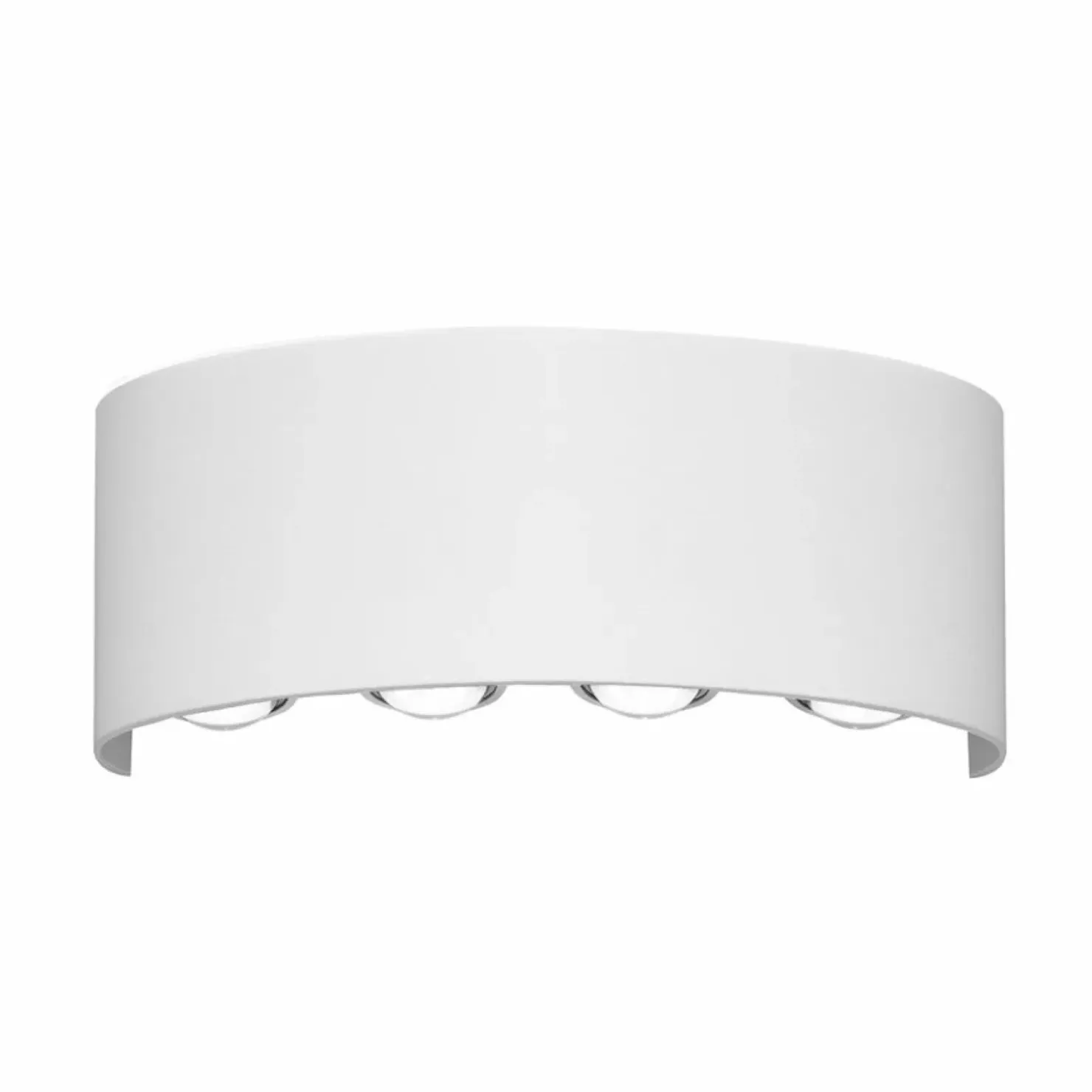 Szeroki kinkiet zewnętrzny LED 3000K OWL-6650-4-WH-3K ORTELO | Kaja*Sklep Kaja Best Sale