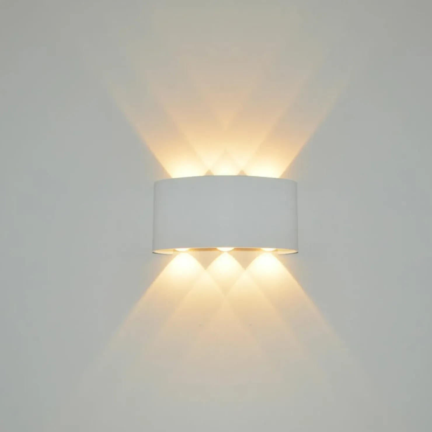 Szeroki kinkiet zewnętrzny LED 3000K OWL-6650-4-WH-3K ORTELO | Kaja*Sklep Kaja Best Sale