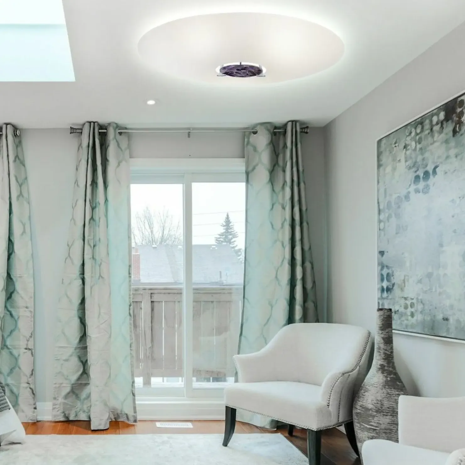 Szeroki ponadczasowy plafon do salonu 67391 AURA | Kaja Oświetlenie*Sklep Kaja Discount
