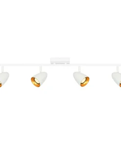 Store Sklep Kaja Szeroki reflektor na listwie, do salonu SPL-36748-4-WH-GD TINO | Kaja