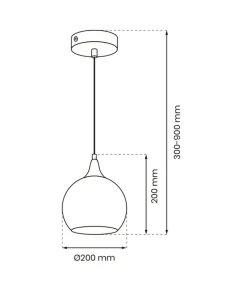 Online Sklep Kaja Szklana lampa wisząca do nowoczesnego wnętrza MLP8320 z serii MONTE | Kaja Oświe