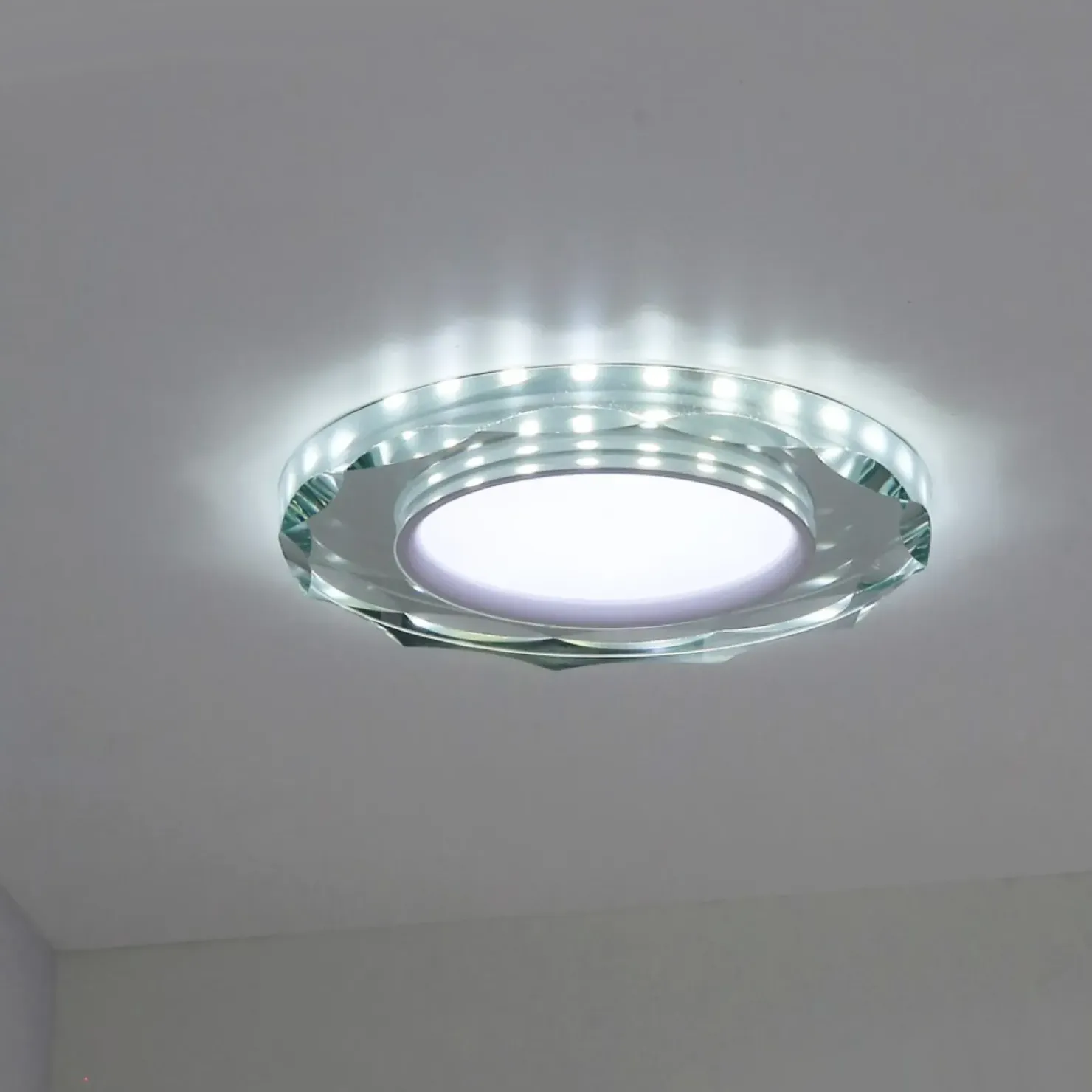 Szklana oprawa podtynkowa, zintegrowany LED 2263939 z serii RING | Kaja Oświetle*Sklep Kaja Cheap