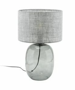 Szklana, stylowa lampa nocna na szafkę TK 5987 MELODY GRAPHITE | Kaja*Sklep Kaja Clearance