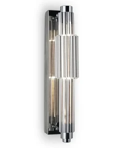 Szklany kinkiet do stylowego wnętrza MOD308WL-L9CH3K z serii VERTICALE*Sklep Kaja Outlet
