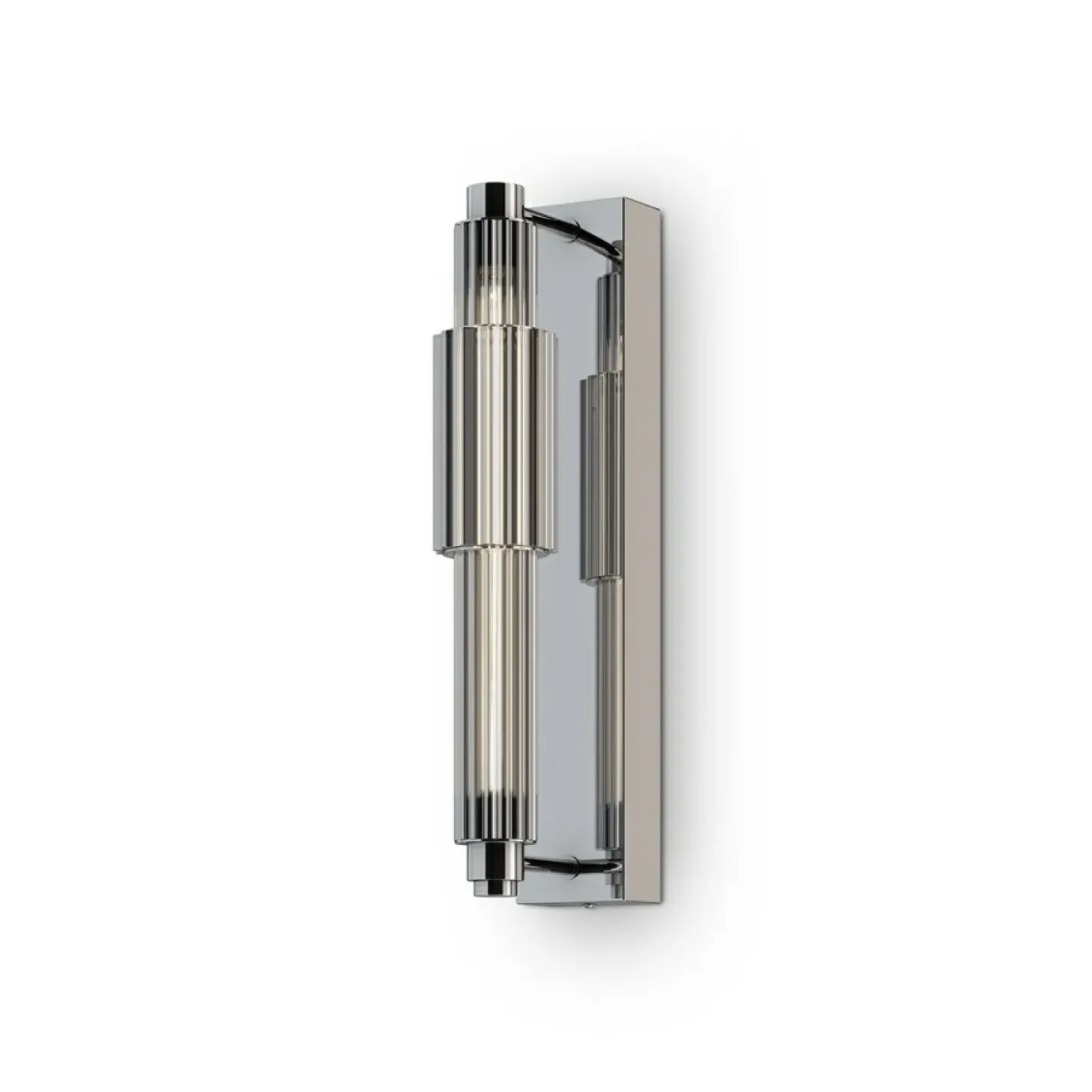 Szklany kinkiet do stylowego wnętrza MOD308WL-L9CH3K z serii VERTICALE*Sklep Kaja Outlet