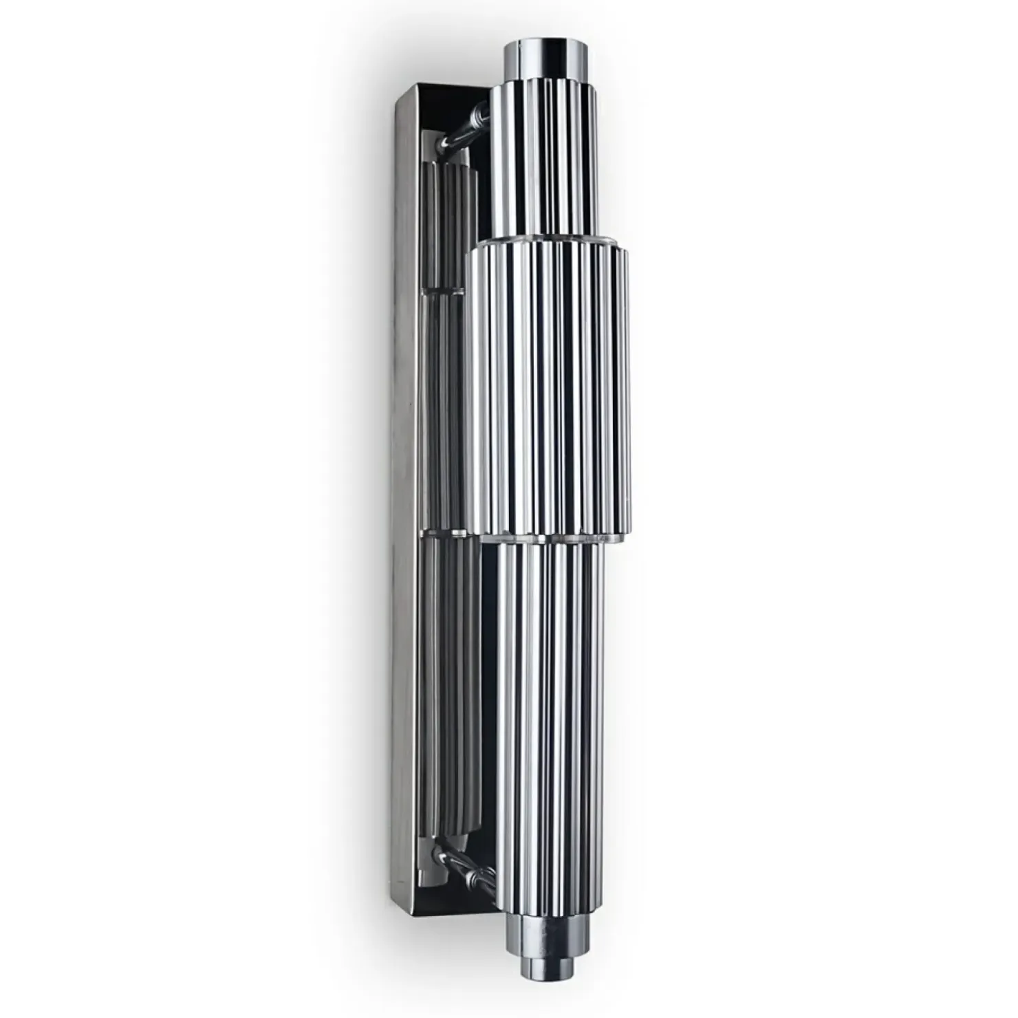 Szklany kinkiet do stylowego wnętrza MOD308WL-L9CH3K z serii VERTICALE*Sklep Kaja Outlet