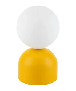 Żółta, dekoracyjna lampka na szafkę nocną TK 16040 MIKI YELLOW | Kaja*Sklep Kaja Cheap