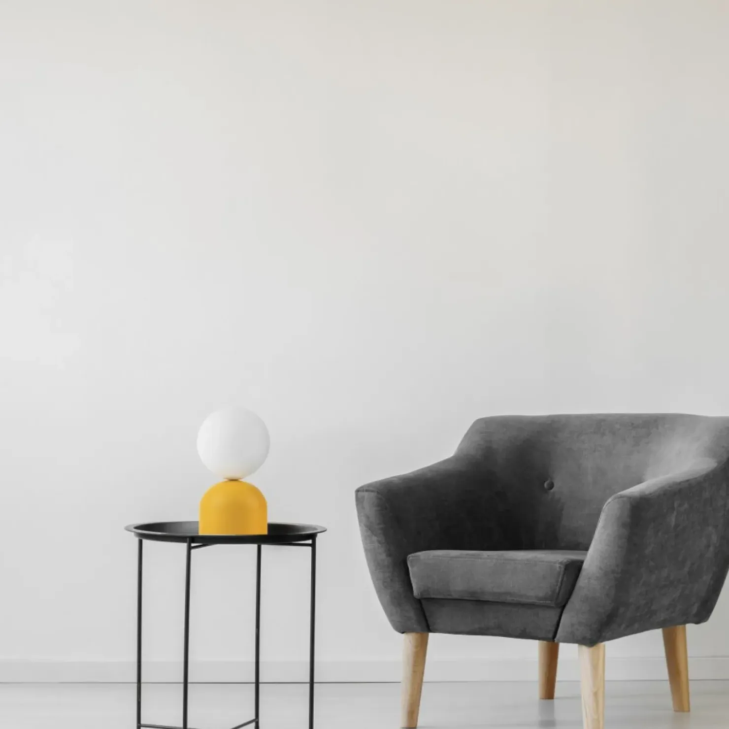 Żółta, dekoracyjna lampka na szafkę nocną TK 16040 MIKI YELLOW | Kaja*Sklep Kaja Cheap